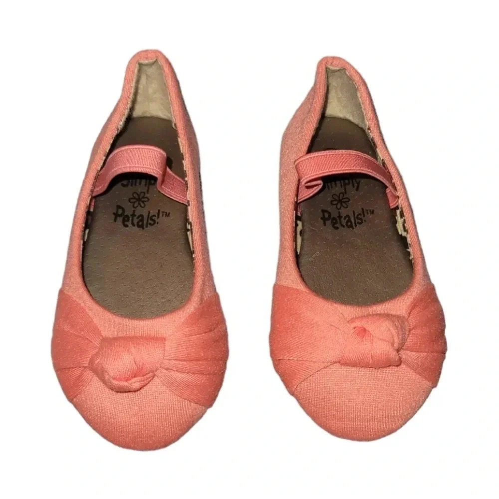 Simply Petals Coral Ballet Flats NWOT Size 5